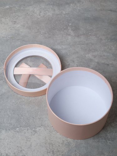 Коробка подарочная 3 штуки 20х20х11 см / 3431-2 /уп 30/розовая