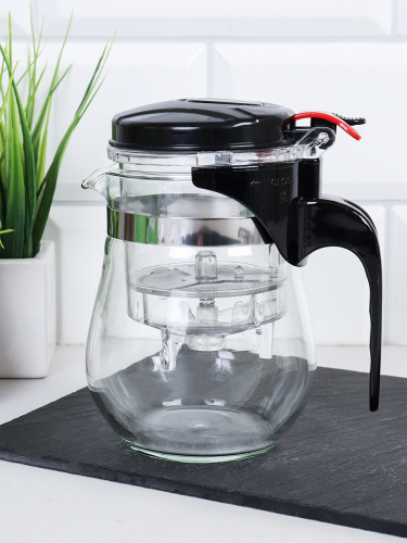 Чайник заварочный (френч) 350 мл / 350KR /уп 100/*