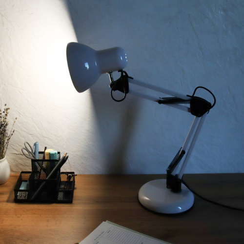 Светильник настольный 54 см белый / 811-A / Ex27 /уп 12/