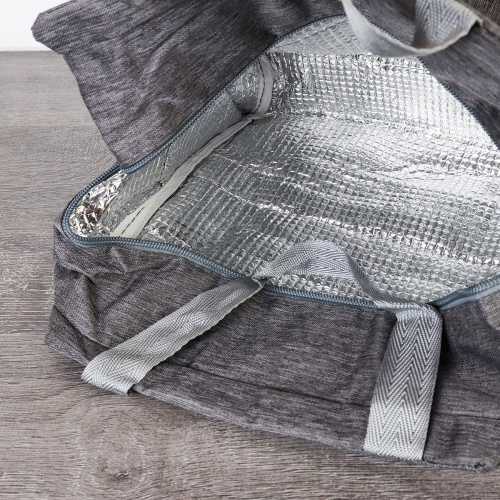 Сумка с эффектом сохранения холода, тепла/термосумка / DFB104grey /уп 200/ 25х14х25, 8,7 л