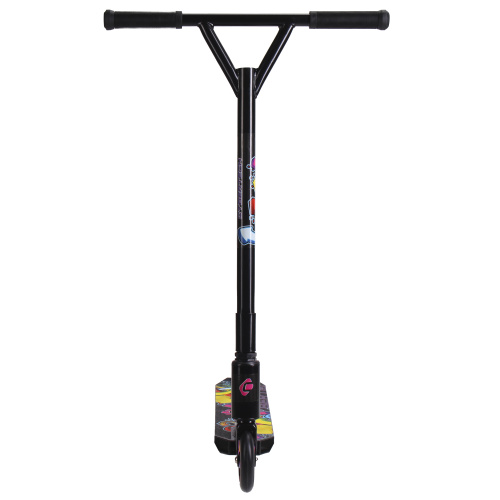 Самокат трюковый дека 110x500мм колёса PU-AL110мм руль 490мм CYBERTECH / GT301A /БК/уп 10/