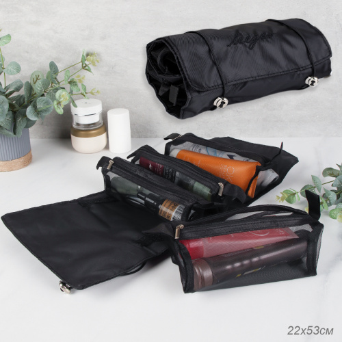 Косметичка 22х53 см черная / XN-022BL /уп 150/