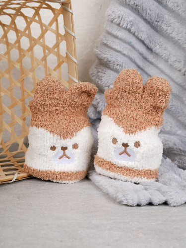 Носки женские флисовые р. 35-40 Лапки новогодний №11 / MNZ-16/11 /уп 12 /700654