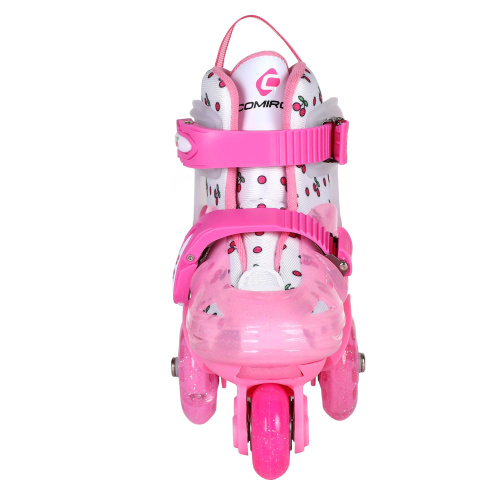 Роликовые коньки COMIRON / Nan03- S  /уп 5/ (30-33) розовые