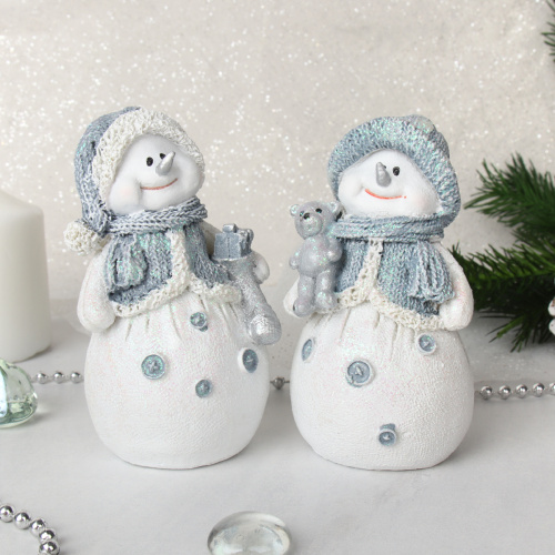 Фигурка Снеговик 10 см / L2132 /уп 120/Новый год