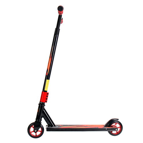 Самокат трюковый дека 98х480мм колёса PU-AL110мм руль 490мм  CYBERTECH / GT300AY/БК/уп 10/