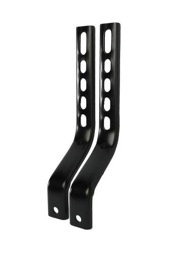 Комплект опорных колес с кронштейнами универсальный 12"-20" пластиковые колеса Желтый 2шт/ HF-037-YE / уп 30