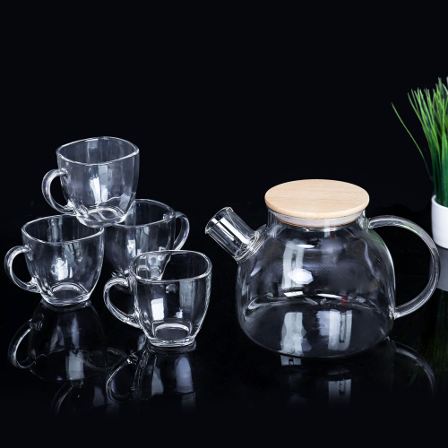 Чайный набор 5 предметов чайник 1000 мл кружка 4х140 мл / LCTP11602 /уп 18/*Ц