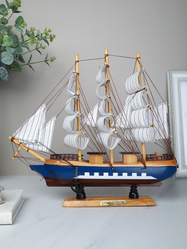 Макет парусного корабля 36х38см / 9840 /уп 12/