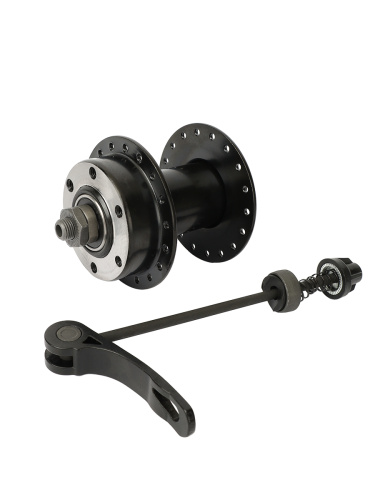 Передняя ступица KRYPTON, 100мм, disc-brake, 36 отверстий, пром подшипник ISO 600ZZ, сталь, эксцентрик, /LIQ-D-Front-36H/черный/ уп 50