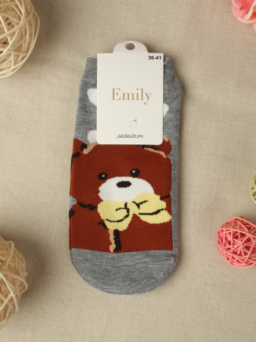 Носки р. 35-40 Медведь короткие / L813 /уп 10/1200/ ОДНА ПАРА/ МАРКА