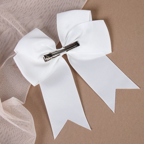 Бант-зажим для волос 15х17 см / YAL-5 /уп 40/480/ белый