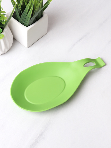 Подставка под ложку силиконовая / OS-920 /уп 500/ Зеленая