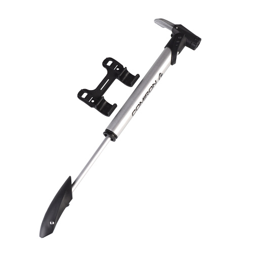 Велонасос COMIRON DOUBLE высокого давления, семь атмосфер, двойной ход, алюминиевый корпус, 21,3*275мм, вес 102 г. /уп 100/