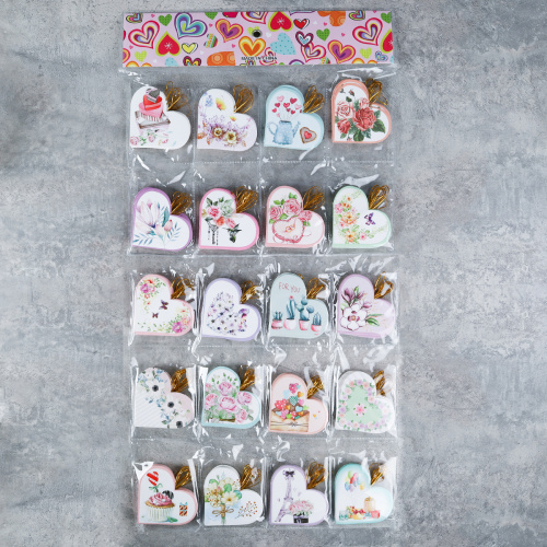 Открытка набор 160 штук Цветы / DE-132 /уп 50/