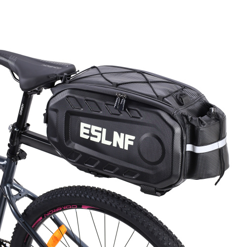 Сумка велосипедная на багажник ESLNF, жёсткий EVA Hard Shell корпус водонепроницаемый, с дополнительным отсеком для бутылки /уп 8/