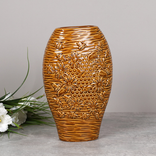 Ваза 32 см Медовая / FLJ-31 /уп 8/А без и/уп