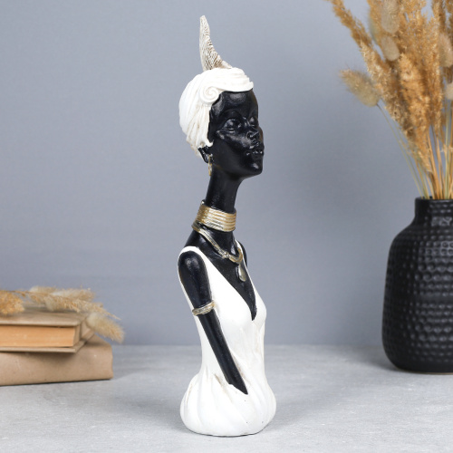 Статуэтка Африканка 8.5х7.5х30 см / LY240302-F /уп 24/ бюст