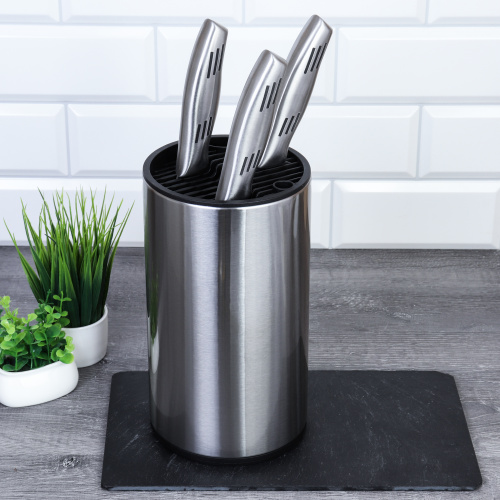 Подставка для ножей нерж 23х12,6 см / 726-688 /уп 24/ 0,453/ ПРОМО АКЦИЯ