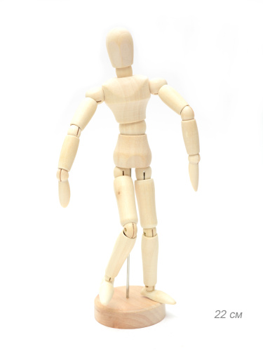 Сувенир Человек деревянный 22 см / F41 /уп 100/