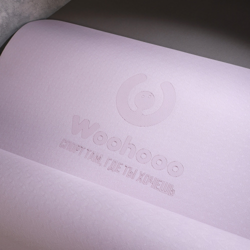 Коврик для йоги и фитнеса Woohooo Whisper / 183x61x0.6 / Purple-Pink / Мешок+ стяжка в комплекте / уп12