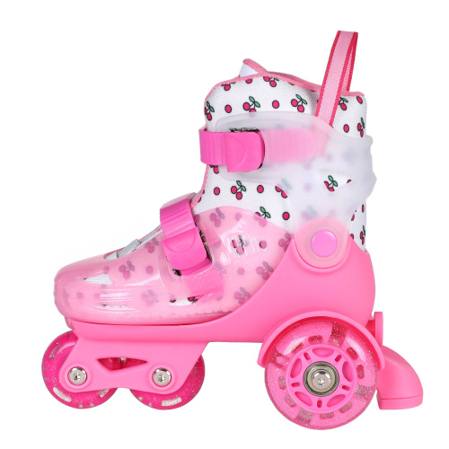 Роликовые коньки COMIRON / Nan03- S  /уп 5/ (30-33) розовые