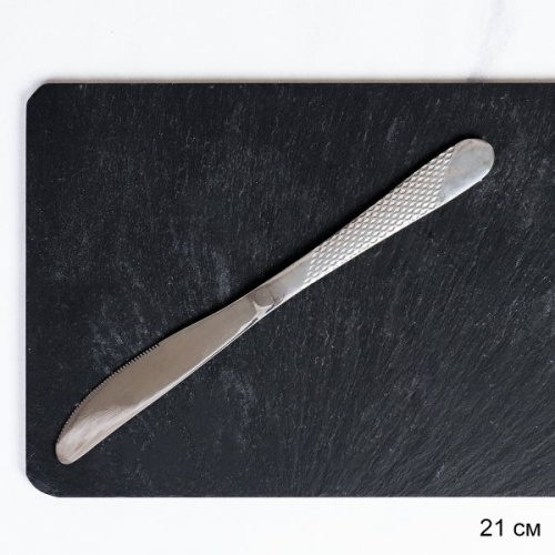 Нож столовый 1 штука Серебро Сарбонна Глянец / MJXX340 /уп 100/