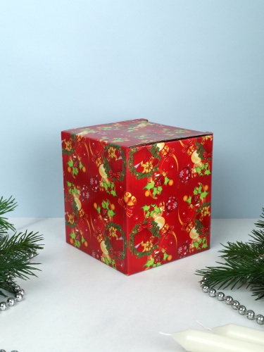 Подсвечник 11,2х11,2х12,5 см / 7094 /уп 36/