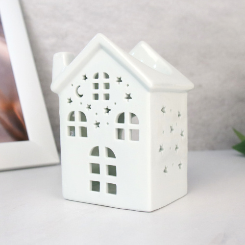 Аромалампа Домик 12 см / 924 /уп 96/белая