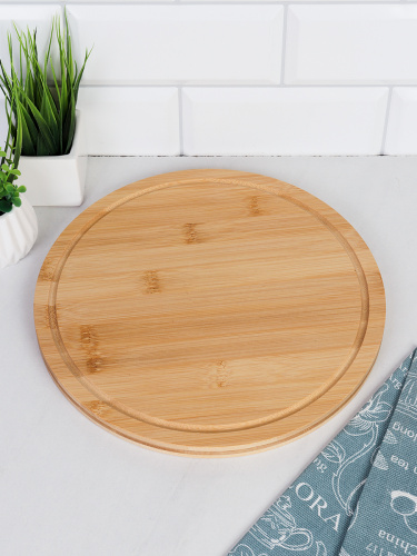 Доска разделочная 27х1,5 см / BGT-108 /уп 50/ бамбук