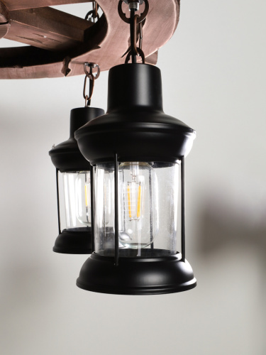 Люстра подвесная (50*100*68 см). В комплекте 6 ламп 5Вт LED, Е27 / Rg10B / уп 1/Лофт