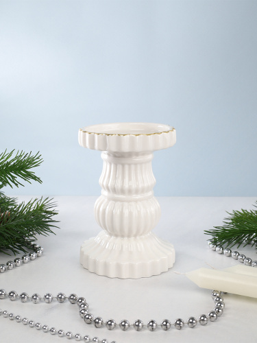 Подсвечник 9,1х9,1х12,9 см / 7093 /уп 36/