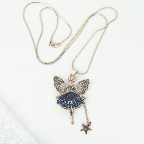 Подвеска-кулон на цепочке Фея / YD10214/2 /уп 12/золото