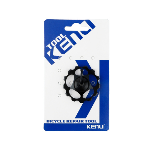 Ролик натяжителя заднего переключателя 13T . Алюминиевый. KENLI /KL-4011F/ черный/ уп200/