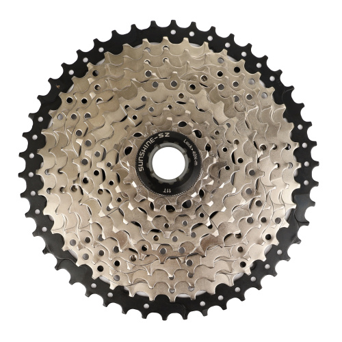 MTB, Кассета SUNSHINE, 10 скоростей, 11-46Т, материал: сталь, 2 ALU паука, вес 515гр, /MTB-CS-HR10-46L/уп24/