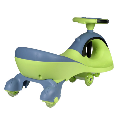 Толокар COMIRON QT-8098/светящиеся полиуретановые колеса 90 мм/ Желтый/уп4