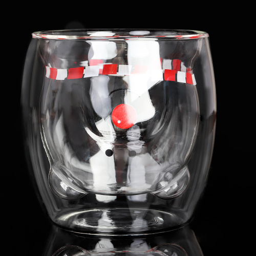 Стакан 300 мл с двойными стенками Мишка с шарфом / LCWB6000 /уп 100/ 