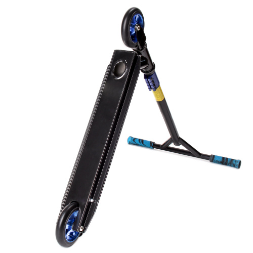 Самокат трюковый дека 98х480мм колёса PU-AL110мм руль 490мм  CYBERTECH / GT300AY/БК/уп 10/