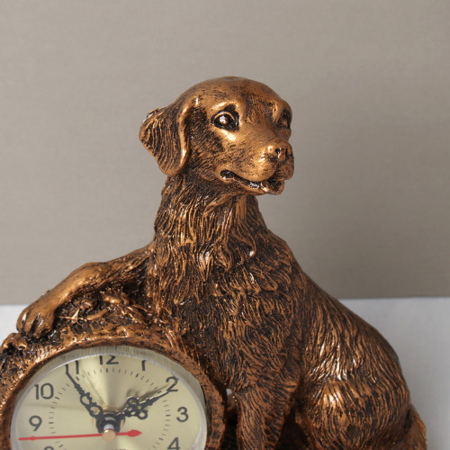 Часы статуэтка Собака 19 см / 2404 /уп 24/
