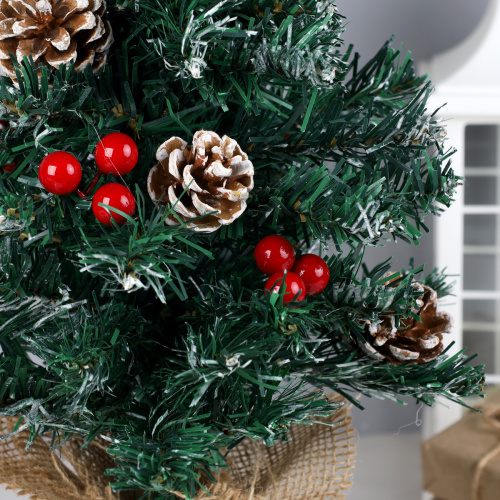 Елка искусственная настольная 40 см / 24H035 /уп 50/