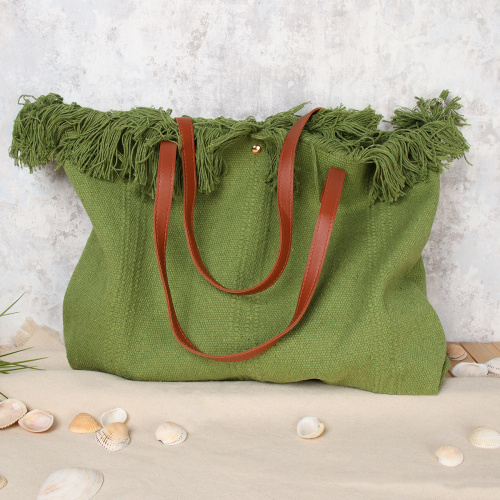 Сумка 36x50x14 / BLY-102 /уп 30/ зеленая