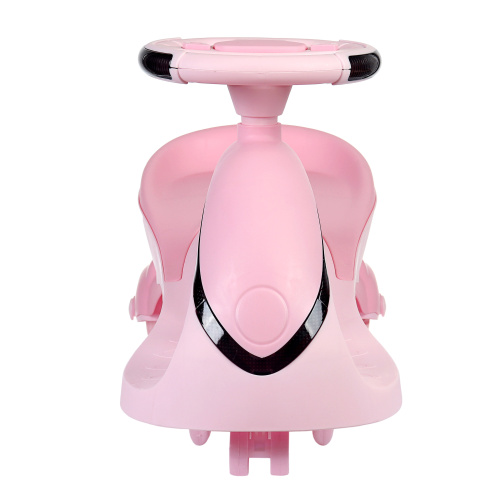 Толокар COMIRON QT-8098/светящиеся полиуретановые колеса 90 мм/ Розовый/уп4