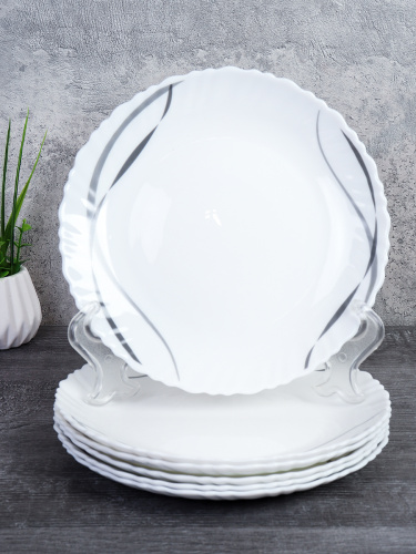 Набор тарелок 6 штук 190 мм / LHP75 (2026) /уп 12/ 