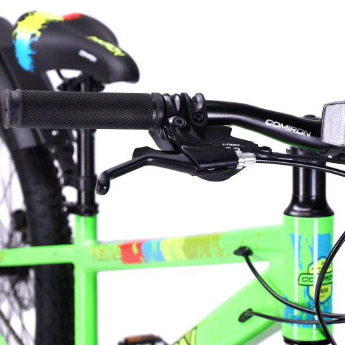 Велосипед 24"x3.0 рама 13" 7sp COMIRON FLASH полуфэт ригид зелёный