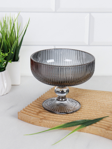 Креманка 350 мл / KF-039-4 /уп 48/ серая