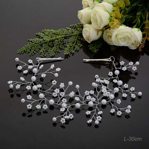 Веточка для волос 30 см / 278-13 /уп 12/с невидимками