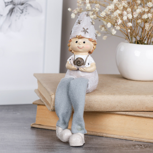 Фигурка Мальчик/Девочка висячие ножки / TD-114 /уп 2/240/