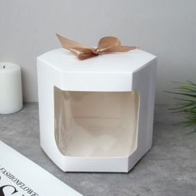 Коробка подарочная складная 10x10x10 см / QR100-W /уп 12/300/белая
