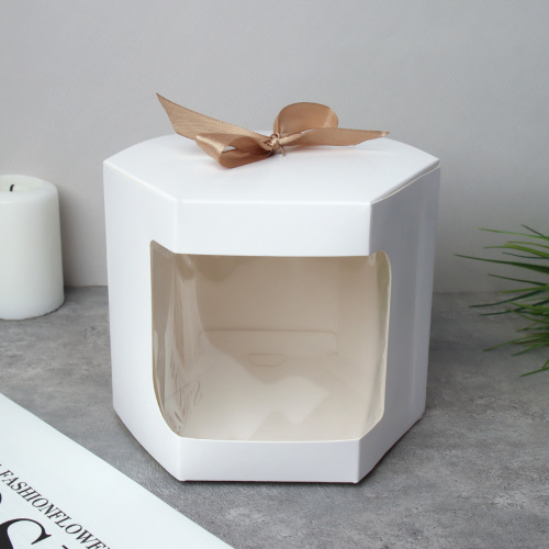 Коробка подарочная складная 10x10x10 см / QR100-W /уп 12/300/белая