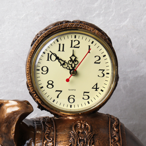 Часы статуэтка Слон 35x43 см / 8273А /уп.8/